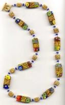 "Klimt" Rectangle, Long Necklace "Klimt" Rectangle, Long Necklace